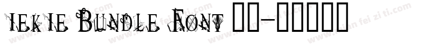 iekie Bundle Font 官方字体转换